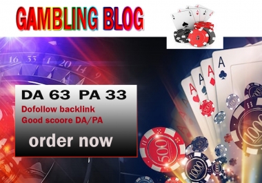 Guest post on DA63 gambling blog