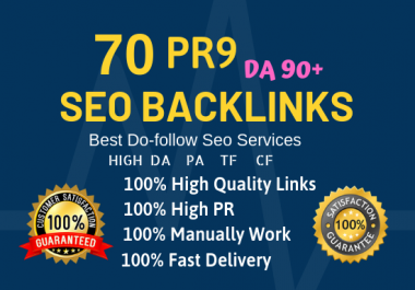 75 High quality powerful seo backlinks DA (80-100)