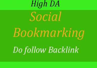 High Quality 100 Social Bookmaking submission Do follow Manually backlinks