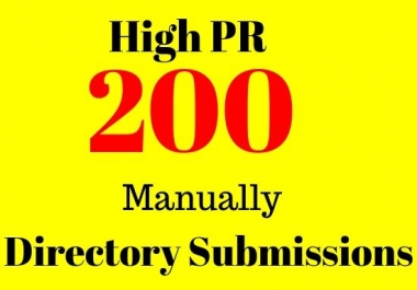 200 Web Directory Submission Manually