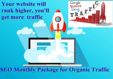 SEO Monthly Package for Boosst Website Rank in Google 1st page White Hat SEO Services