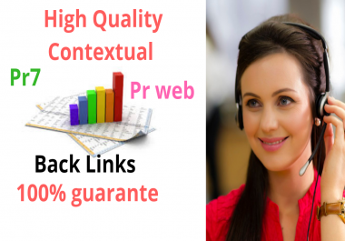 High Quality 500 contextual Pr7 PrWeb back links. google rank top