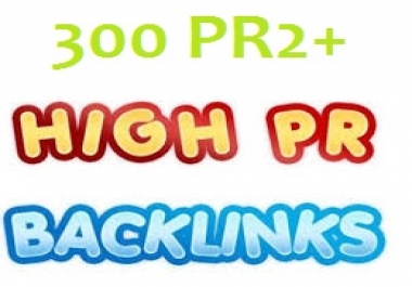 Create 300 Pr2+ Actual Page Rank,  Dofollow,  Penguin And Panda Safe High Quality Backliinks