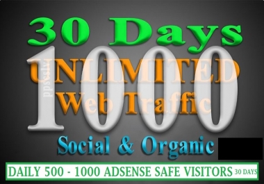 Get UNLIMITED Targeted WEB TRAFFIC Daily 1000
