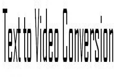 convert your text to video