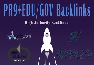 40+ PR9 + 10+. EDU/. GOV Backlinks From Authority Domains only